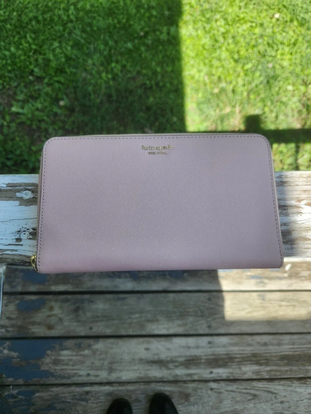 Kate Spade Large Soft Pink Wallet Clutch Like New